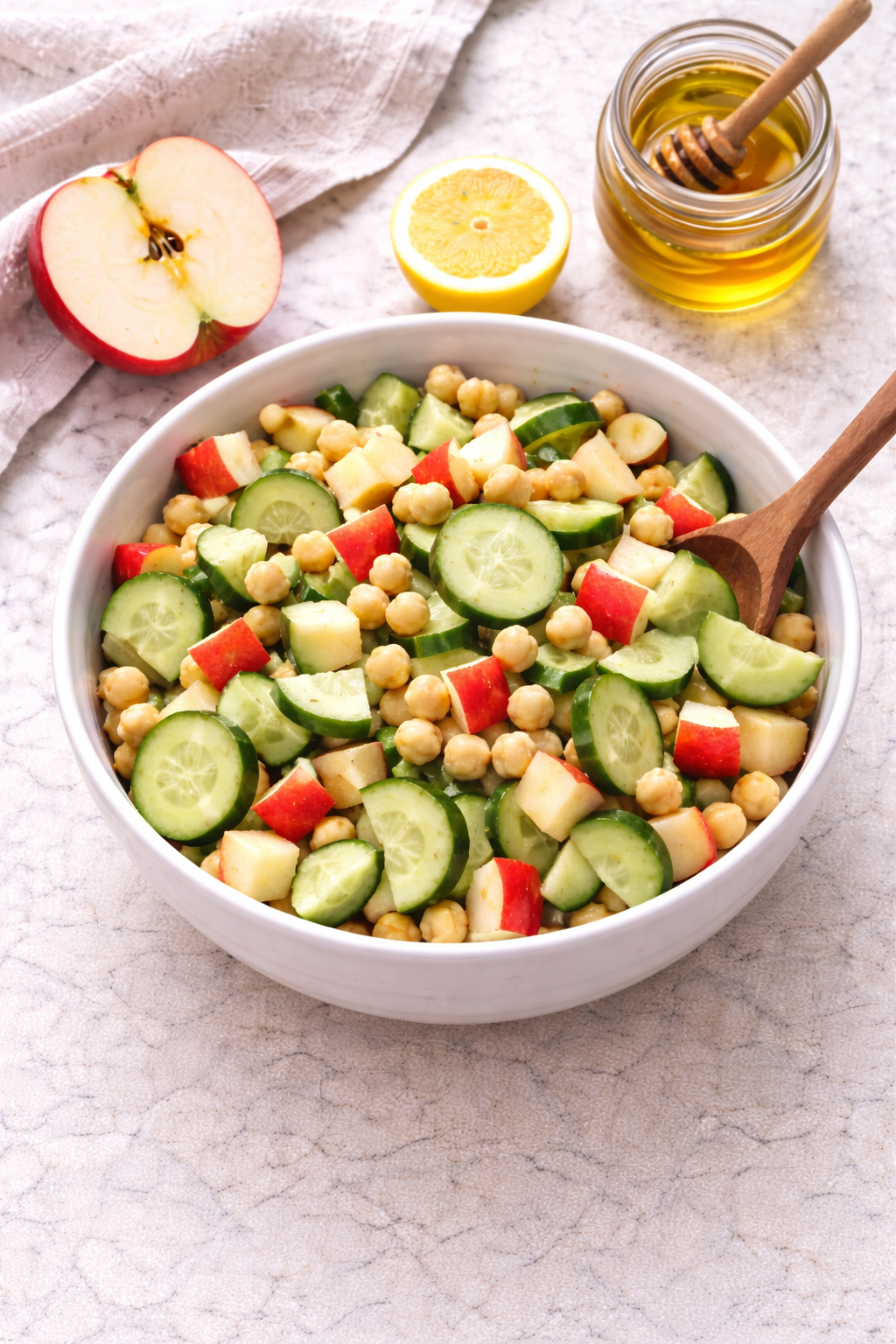 Easy Apple Cucumber Crunch Salad (Fresh, No-Cook & Protein-Friendly)